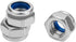 100 Pieces M5 x 0.8mm 304 Stainless Steel Self-Lock Nylon Inserted Hex Lock Nuts