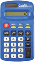 EAI Education CalcPal EAI-80 Basic Solar Calculator, Dual-Power for School, Home or Office, Blue - Set of 10