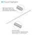Round Steel Rod, 1.6mm Diameter, 100mm Length, High Speed Steel Bar Stock Craft DIY Tool, 10-Pieces