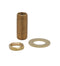 T&S Brass Supply Nipple, Chrome - TS Brass B-0425