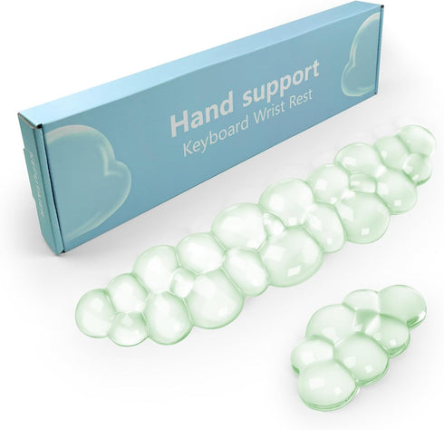 Gel Cloud Keyboard and Mouse Wrist Rest, Cute Wrist Support and Arm