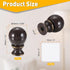 2Pcs 1.5" 1/4-27 uxcell Tall Lamp Finials Brown/Gold, Thread Lamp Cap Knob Decoration Screw Cap Nuts with Cleaning