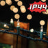 Super-Bright Extendable Warm White Christmas Lights - 100 Lights 19.6ft Mini Bulb String Set for Outdoor Holiday Decor