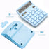 Blue Calculator, Basic Office Calculator, Desktop 12 Digit, Large LCD Display for Blue Office Supplies