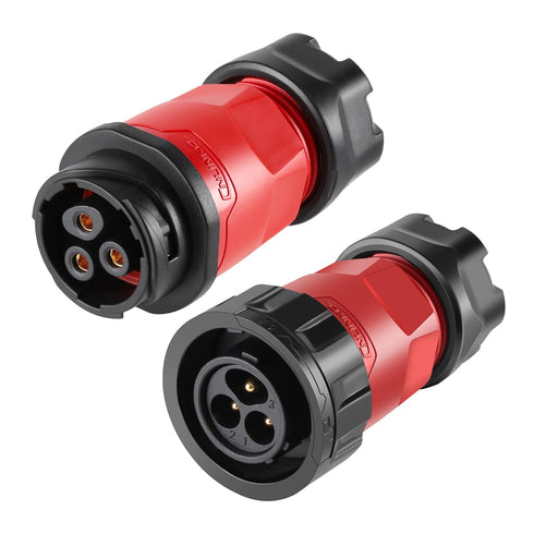 CNLINKO YM-20 3 PIN Industrial Waterproof Connector, IP68 Circular Connector, PBT Plastic Shell Quick Plug Aviation