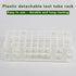 Plastic Test Tube Rack for 20mm, 40 Wells, Detachable (White, 40 Hole)