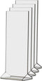 Marketing Holders 4 Pack Rack Card Sign Holder 4 x 9 Inch