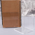 YS0911 2Pcs Clear Acrylic Bookends L-Shaped Desk Organizer Desktop Holder School S Stands for Display Plastic