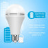 Rechargeable Light Bulbs, 15W 80W Equivalent, 6000K Battery Operated for Power Outage, Pack of 4
