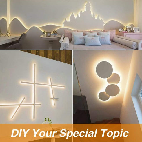 Lights,Onforu16.4ft Dimmable Lighting,3000K 5m 12v 2835 Warm LED Strip Strip Tape Light, LEDs Flexible Warm White Rope