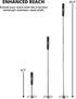 NEIKO 53426A 35LB Magnetic Pick Up Tool, Large Magnet with 3.3" Head, Extendable Sweeper up to 33.5 Inches