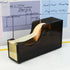 MultiBey Black & Gold Tape Dispenser, Stylish Acrylic Desk Holder for 1'' Core Tape, Office Supplies
