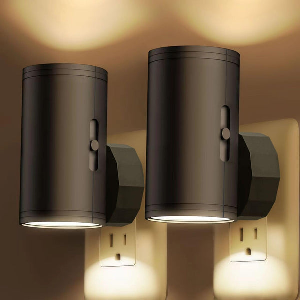 TSEXES LED Night Lights Plug into Wall, Dusk to Dawn Sensor,5-300LM Adjustable