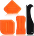 Caulk Tool Set, 4 Pcs Sealant Silicone Finishing Kits, Multifunction Hand Tools for Kitchen Bathroom Floor Sealing