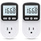 2 Pack Watt Meter Power Meter Plug for Home Energy Monitor, Electrical Usage Monitor with Backlight
