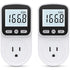 2 Pack Watt Meter Power Meter Plug for Home Energy Monitor, Electrical Usage Monitor with Backlight