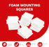 XFasten Double Sided Adhesive Mounting Squares, 1 Inch, Pack of 80