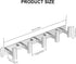 VAEHOLD Silvery Hat and Coat Wall Mount Rack, 5 Hooks for Robes, Bags, Keys, and Towels - Bathroom Organizer (1 Pack)