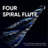 Toolant Four Spiral Flute Cobalt Step Drill Bit, 3/16" - 7/8" Impact Ready Unibit Step Bit for Metal