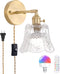Shenmoyl Vintage Battery Operated Wall Sconce, Wireless Battery Powered Rose Wall Sconces