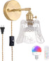 Shenmoyl Vintage Battery Operated Wall Sconce, Wireless Battery Powered Rose Wall Sconces