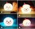 TTBDDDYH Samll 7-Color LED Night Lamp for Kids Room - Bedside Lamp, Cute Snowman Soft Silicone Baby Nursery Night Lamp