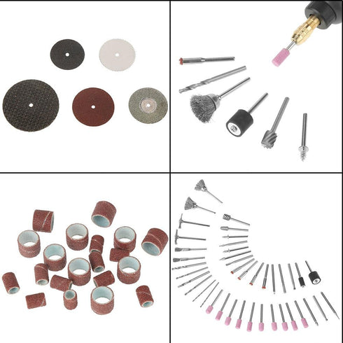 141PCS Set, Mini Rotary Electric Grinder Tool Accessories Rotary Tool Accessories Kit for Sanding Grinding Polishing