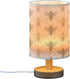 AEYIHKSE Flying Bee Pattern Small Desk Lamp for Bedroom Nightstand Bedside Lamps with USB Table Lamp with Fabric Night