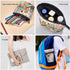 Swono Owls Colored Pencil Case, Funny Cartoon Birds Pencil Holder, Pencil Pouch for Makeup and Office