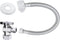 VINTEX Toilet Connector Plumbing Kit, Complete Toilet Set Valve with 12" Long Stainless Steel Connector Hose