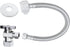 VINTEX Toilet Connector Plumbing Kit, Complete Toilet Set Valve with 12" Long Stainless Steel Connector Hose