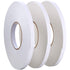 3 Rolls Double Sided Foam Tape - PE Roll Double Faced Sponge Adhesive Mounting Tape (1/2 Inch by 50 Feet)