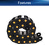 Heyiarbeit R100 Cable Drag Chain 1Meter Carrier Drag Chain Cable Wire 35x100mm with End Connectors for Electrical
