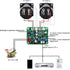 VU Meter Panel Kit 2PCS VU Meter Warm Back Light Recording Audio Level Amp with Driver Board and Cable for Connect Source Devices