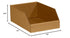 BOX USA Open Top Bin Boxes, 10" x 12" x 4-1/2", Kraft (Pack of 25)