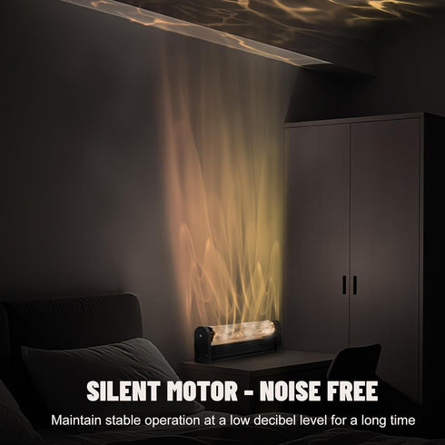 ycponggon 12W 16 10.2"*1.6" RGBW Water Ripple Wall Light Colors, Remote Control, Water Wave Projection Wall Light