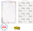 Marble Quartz Sticky Note Pads, 4" x 6" Repositionable Sticky Notes, 5 Elegant Designs, 50 Sheets Per Pad, Set of 5,