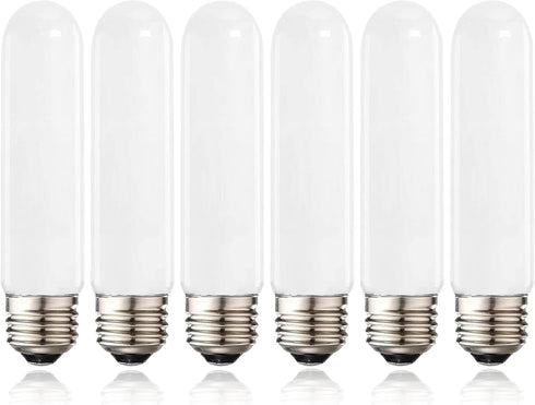 XININSUN T10 LED Bulb, 8W Dimmable Tube Bulbs, 60-75 Watt Equivalent, 4000K Daylight White, E26 Base, 6 Pack