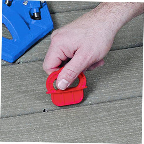 OSALADI 12pcs Decking Board Spacers, Plastic Decorative Nails for Deck Board Spacer Guide