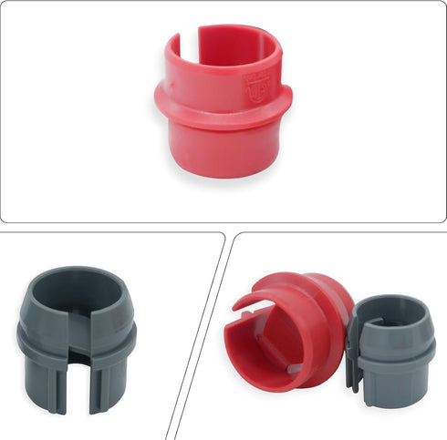 50 Pcs 1/2 and 3/4 Inch Non-Metallic Cable Connectors, Snap Style for Single and Two Cables