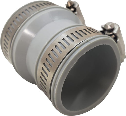 Drain Connect Coupling 1-1/2 CI&PL x 1-1/2 Tubular 1-1/4 CI & PL