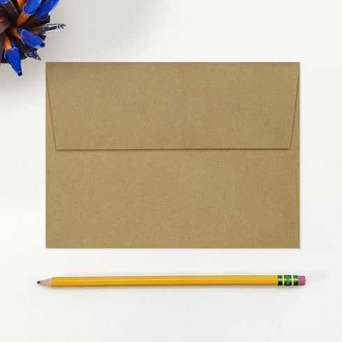 LUXPAPER A7 Invitation Envelopes for 5 x 7 Cards in 80 lb. Grocery Bag, Printable Envelopes with Peel and Press Seal