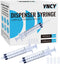 100 Pack 10ml Syringes with Cap, Luer Slip Tip, 10cc Bulk Sterile Sealed Syringe, No Needle