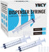 100 Pack 10ml Syringes with Cap, Luer Slip Tip, 10cc Bulk Sterile Sealed Syringe, No Needle