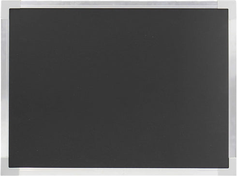 Flipside Products 18" x 24" Aluminum Framed Black Dry Erase Board, Large Surface, Wall Decor, Menu Board