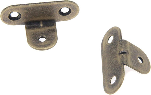 Quluxe 6 (1.37"x0.47"x0.62") Pcs Metal Corner Brackets Furniture Corner Protector Decorative Right Angle Corner Guards