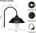 3 Solar Barn Light, Solar Wall Sconce Light Outdoor with Lighting Modes & Motion Sensor, Waterproof Farmhouse Light