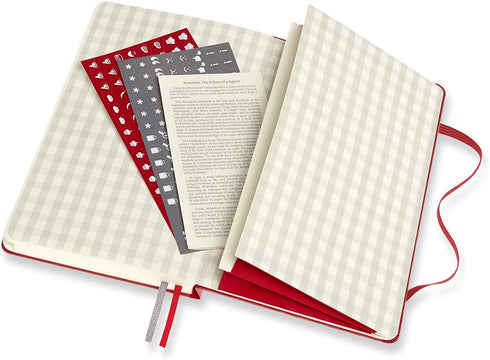 Moleskine Passion Journal, Large Recipe Hard Cover, 400 Pages, Scarlet Red (5" x 8.25")