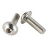 M8-1.25 x 30mm Flanged Button Head Socket Cap Screw Bolts, 304 Stainless Steel, Pack of 20
