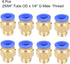 uxcell Straight Pneumatic Push to Quick Connect Fittings G1/4 Male x 10mm Tube OD, 10pcs